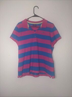 Le Tigre pink and blue striped top